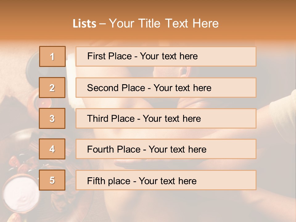 Pampering Indoors Horizontal PowerPoint Template