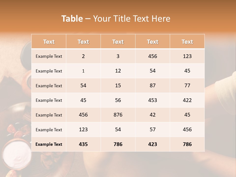Pampering Indoors Horizontal PowerPoint Template