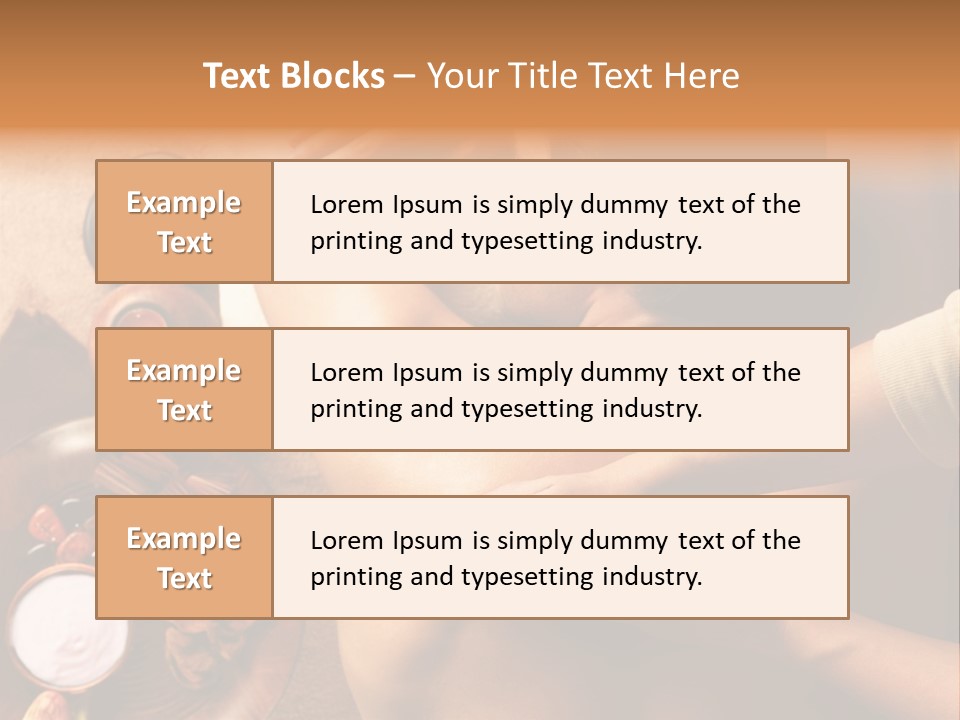 Pampering Indoors Horizontal PowerPoint Template