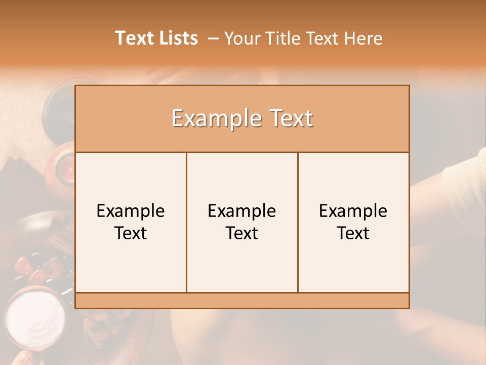 Pampering Indoors Horizontal PowerPoint Template
