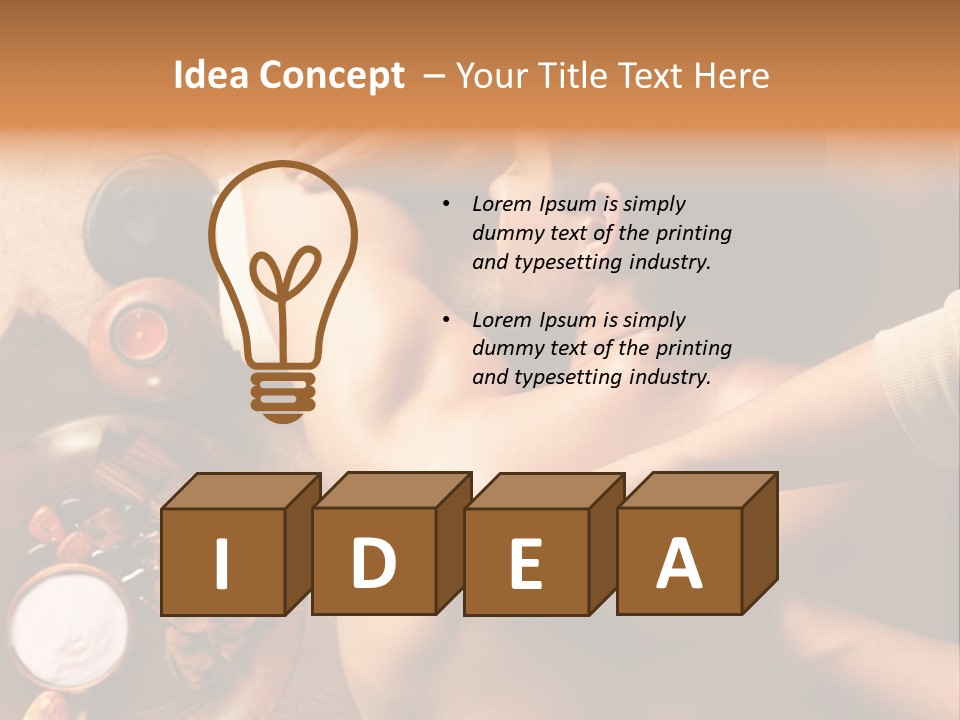 Pampering Indoors Horizontal PowerPoint Template