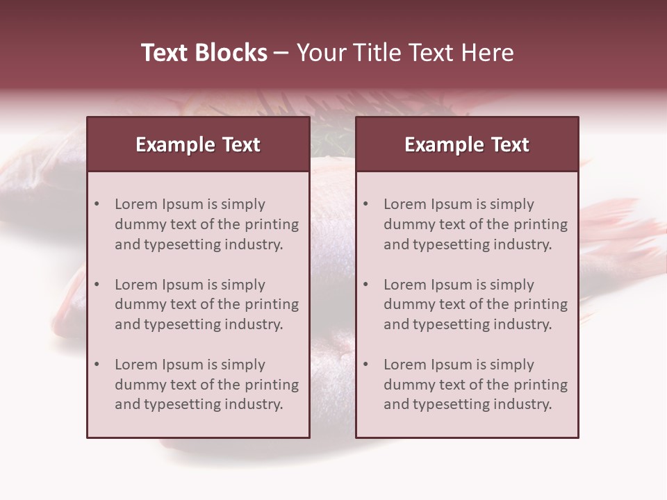 Healthy Single Bream PowerPoint Template
