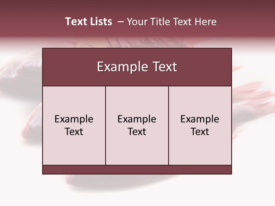 Healthy Single Bream PowerPoint Template