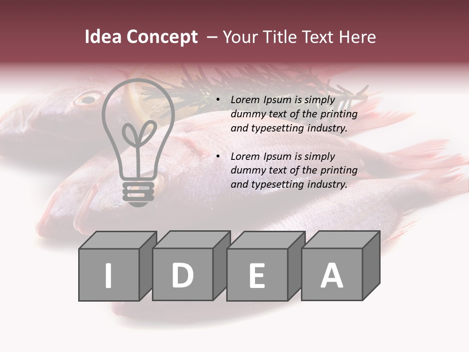 Healthy Single Bream PowerPoint Template