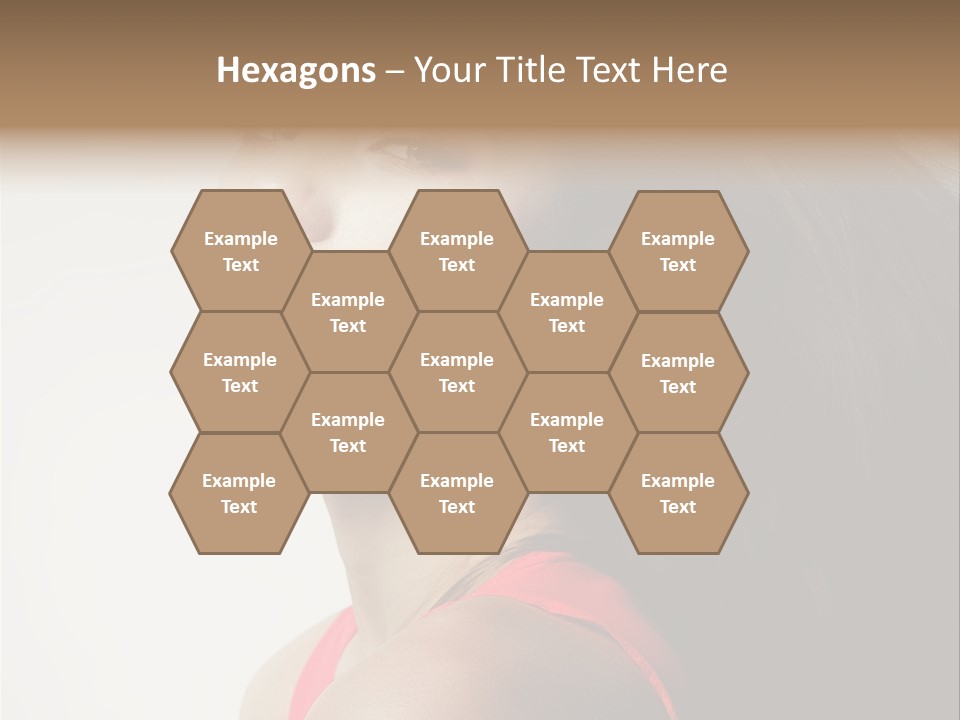 A Woman With Long Hair Is Posing For A Picture PowerPoint Template