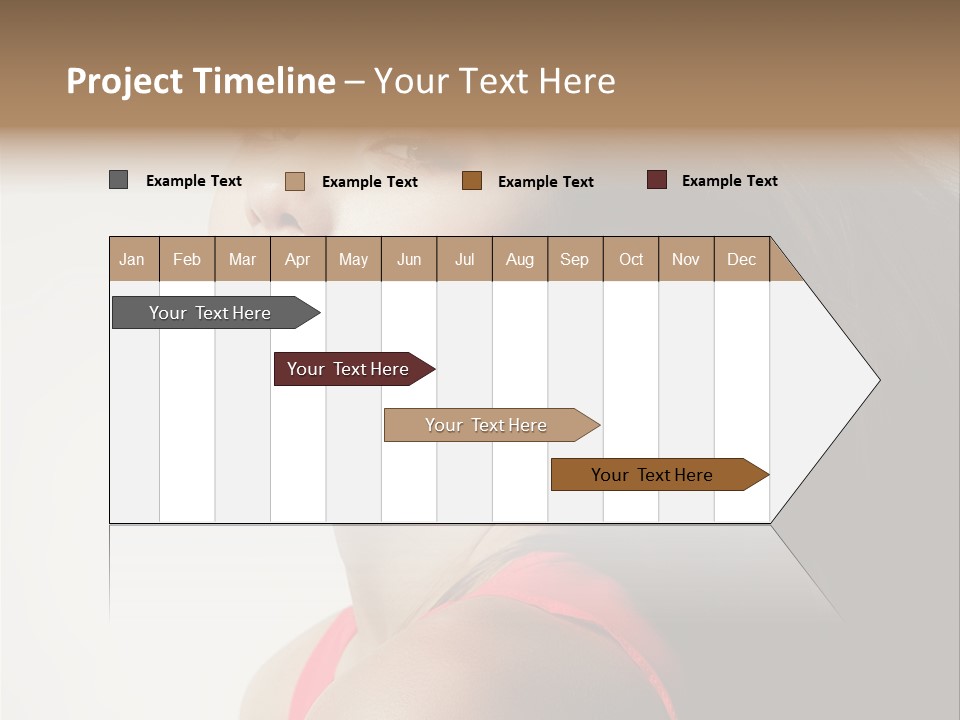 A Woman With Long Hair Is Posing For A Picture PowerPoint Template