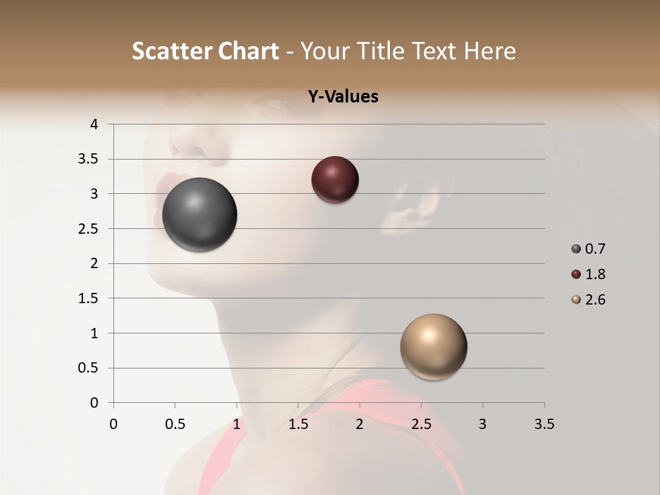 A Woman With Long Hair Is Posing For A Picture PowerPoint Template