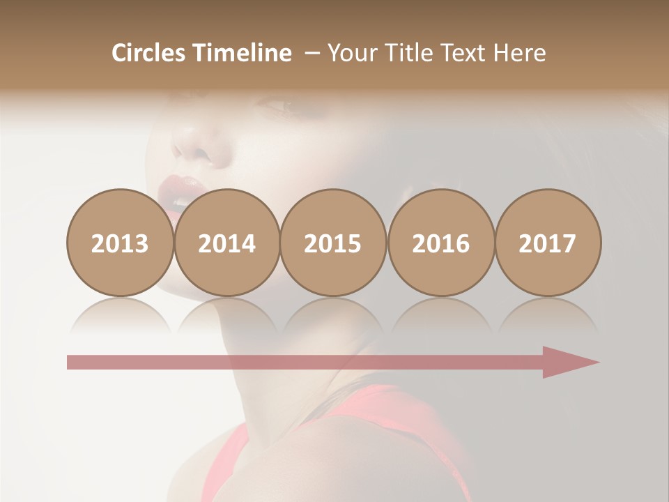 A Woman With Long Hair Is Posing For A Picture PowerPoint Template