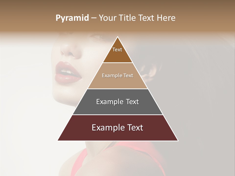 A Woman With Long Hair Is Posing For A Picture PowerPoint Template