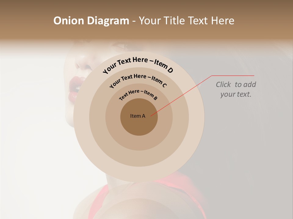 A Woman With Long Hair Is Posing For A Picture PowerPoint Template