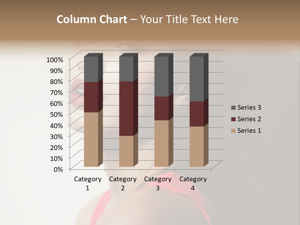 A Woman With Long Hair Is Posing For A Picture PowerPoint Template