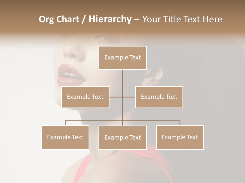 A Woman With Long Hair Is Posing For A Picture PowerPoint Template