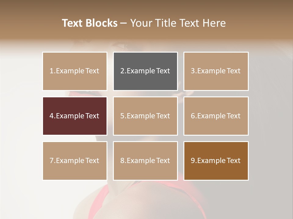 A Woman With Long Hair Is Posing For A Picture PowerPoint Template