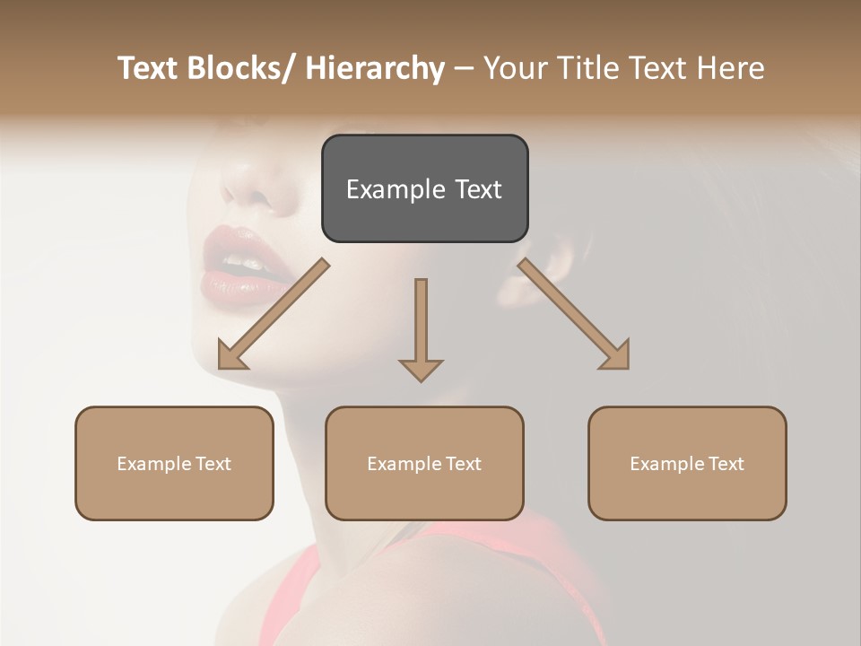 A Woman With Long Hair Is Posing For A Picture PowerPoint Template