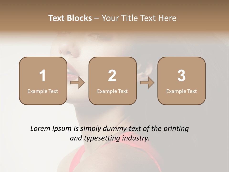 A Woman With Long Hair Is Posing For A Picture PowerPoint Template