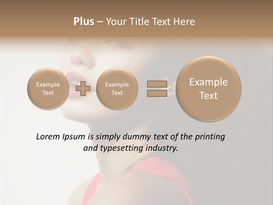 A Woman With Long Hair Is Posing For A Picture PowerPoint Template