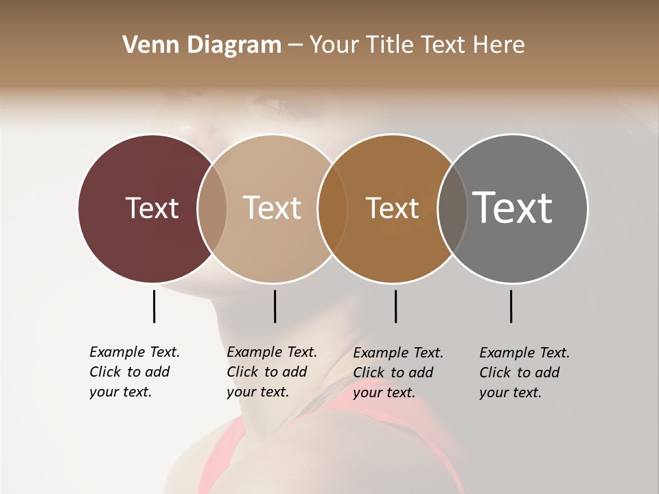 A Woman With Long Hair Is Posing For A Picture PowerPoint Template