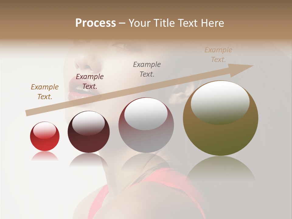 A Woman With Long Hair Is Posing For A Picture PowerPoint Template