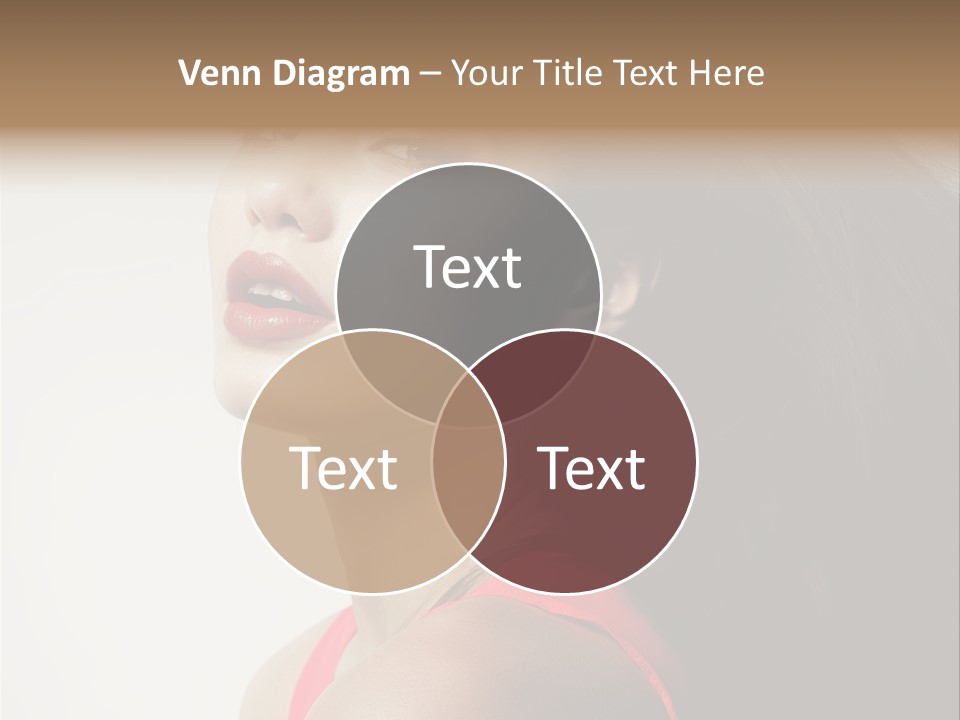 A Woman With Long Hair Is Posing For A Picture PowerPoint Template