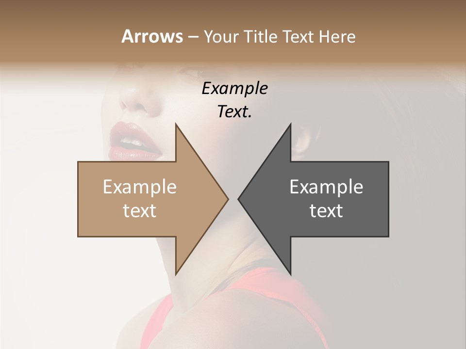 A Woman With Long Hair Is Posing For A Picture PowerPoint Template