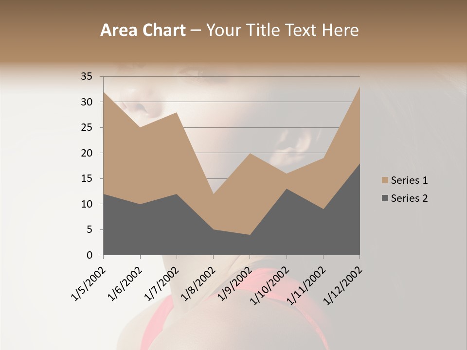 A Woman With Long Hair Is Posing For A Picture PowerPoint Template