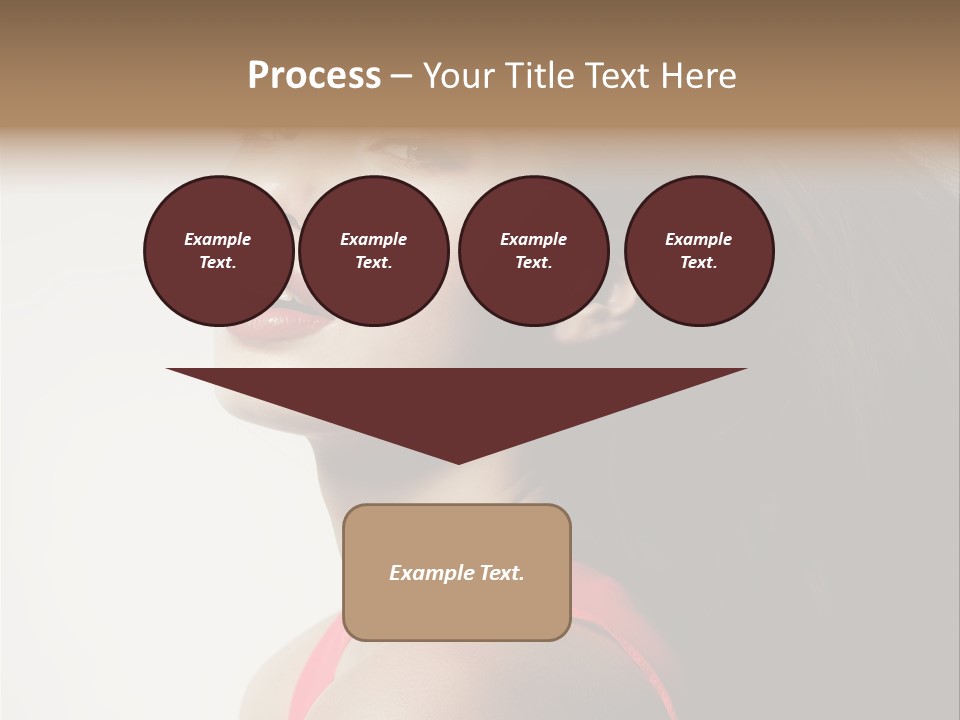 A Woman With Long Hair Is Posing For A Picture PowerPoint Template