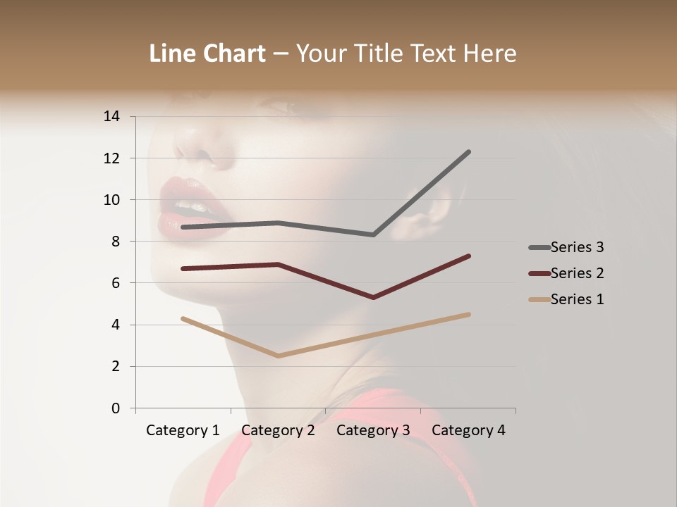 A Woman With Long Hair Is Posing For A Picture PowerPoint Template