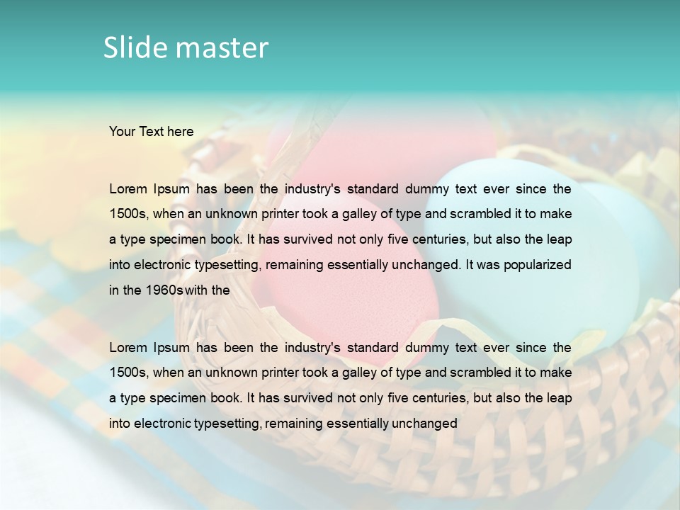 Dad Sky Child PowerPoint Template