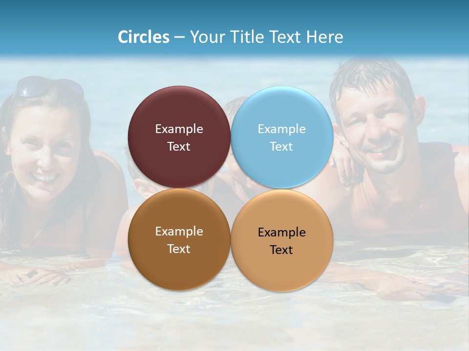 Dad Sky Child PowerPoint Template