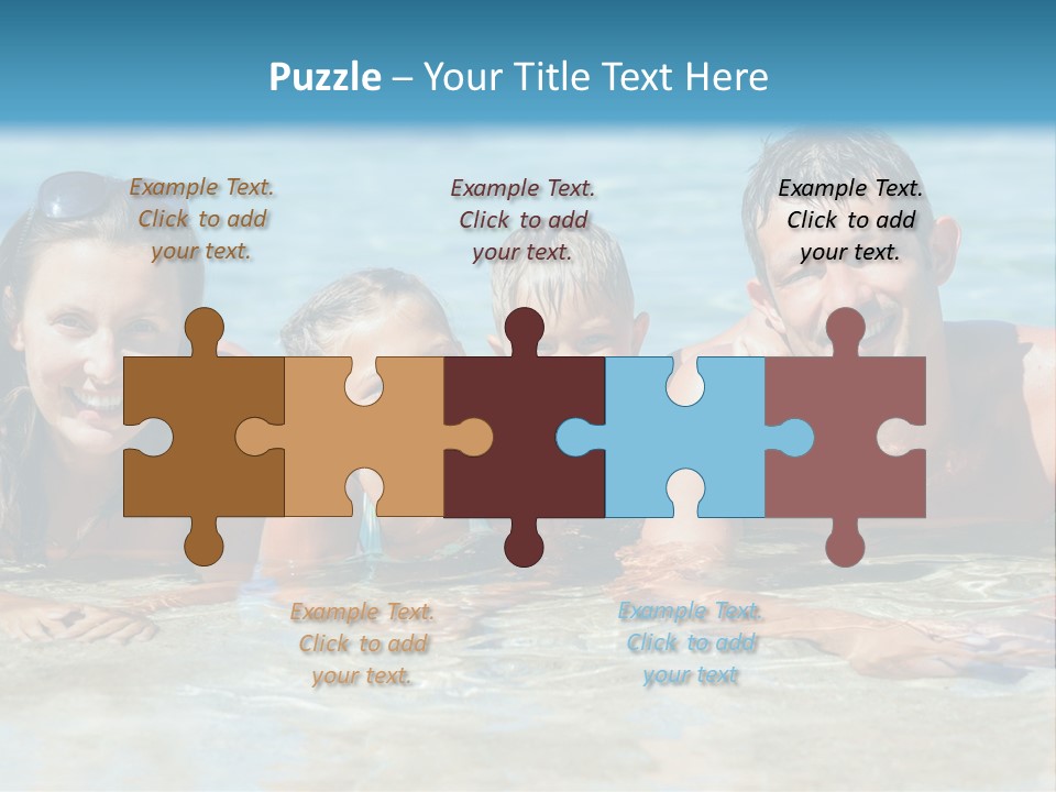 Dad Sky Child PowerPoint Template