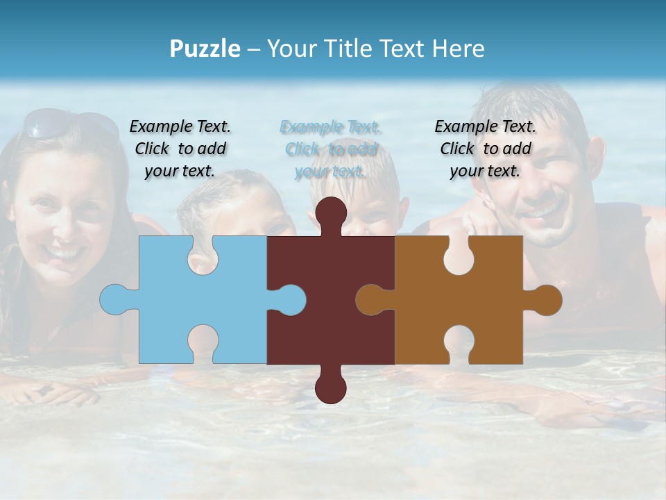 Dad Sky Child PowerPoint Template