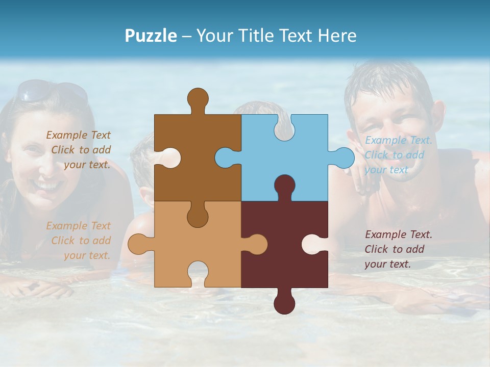 Dad Sky Child PowerPoint Template