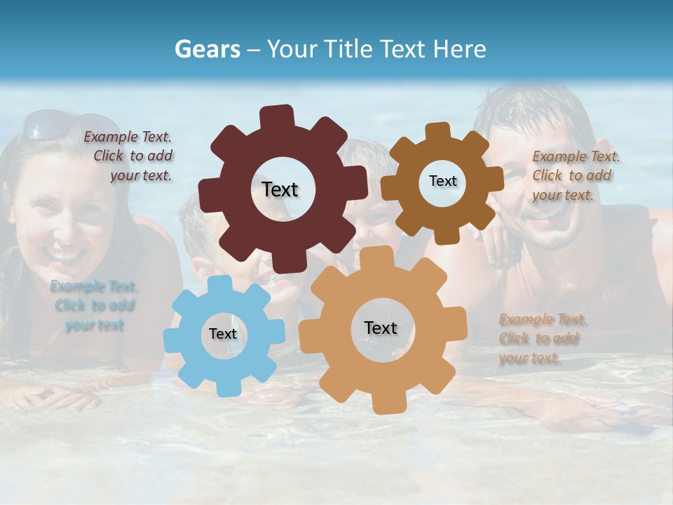 Dad Sky Child PowerPoint Template