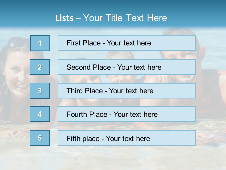 Dad Sky Child PowerPoint Template