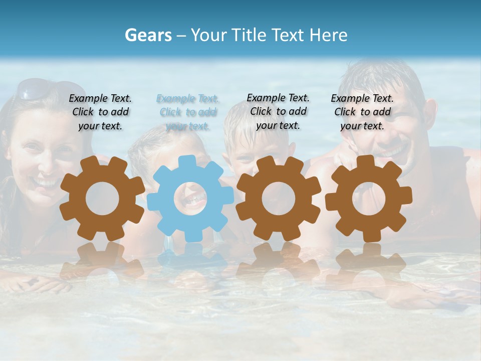 Dad Sky Child PowerPoint Template