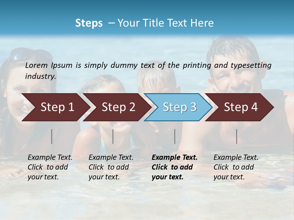 Dad Sky Child PowerPoint Template