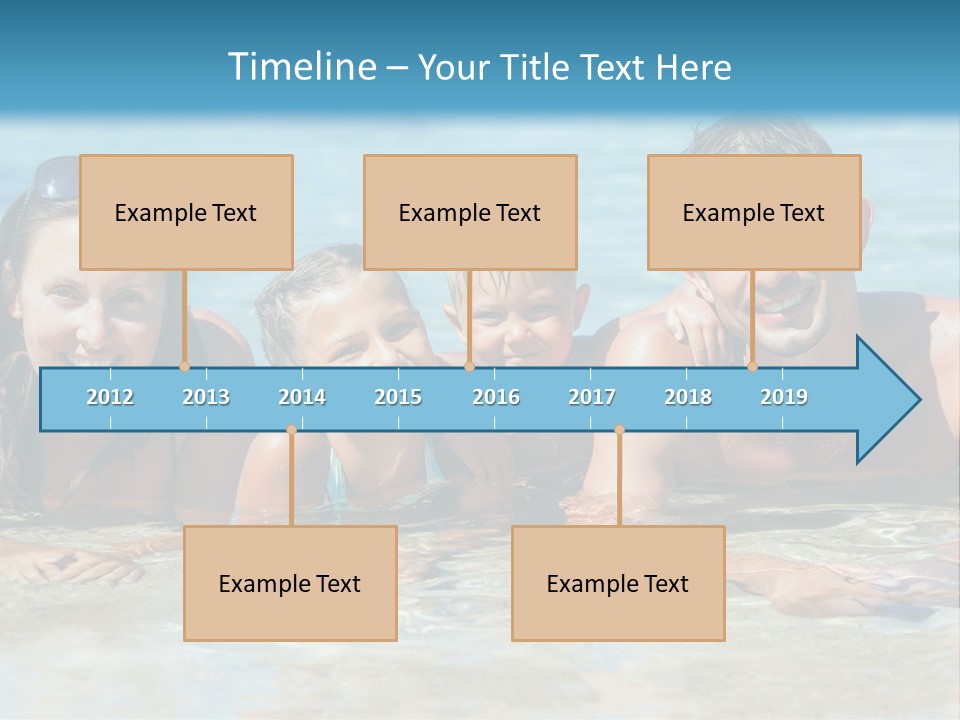 Dad Sky Child PowerPoint Template