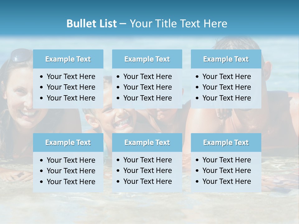 Dad Sky Child PowerPoint Template