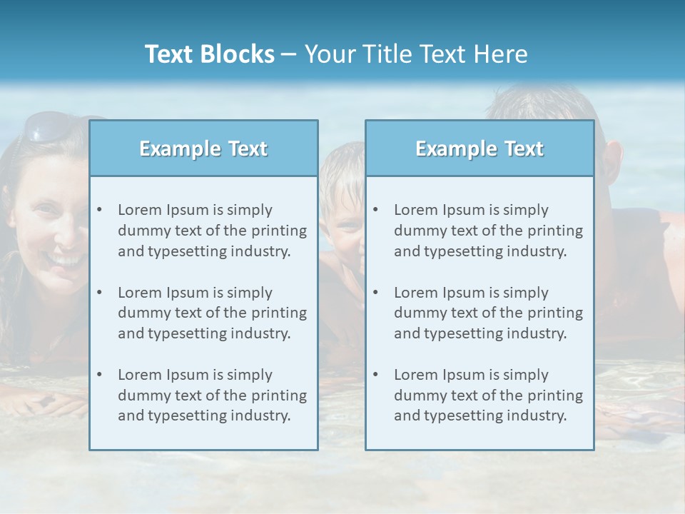 Dad Sky Child PowerPoint Template