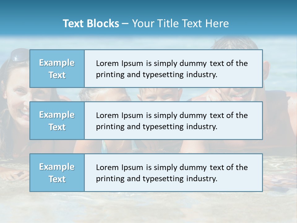 Dad Sky Child PowerPoint Template