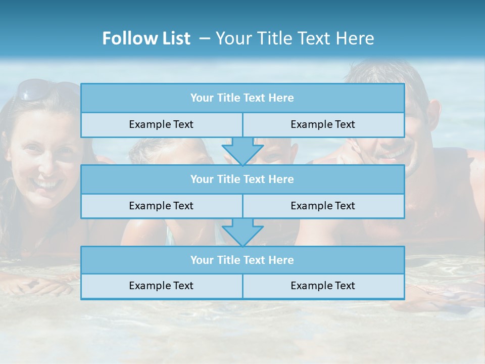Dad Sky Child PowerPoint Template