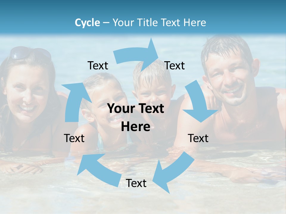 Dad Sky Child PowerPoint Template