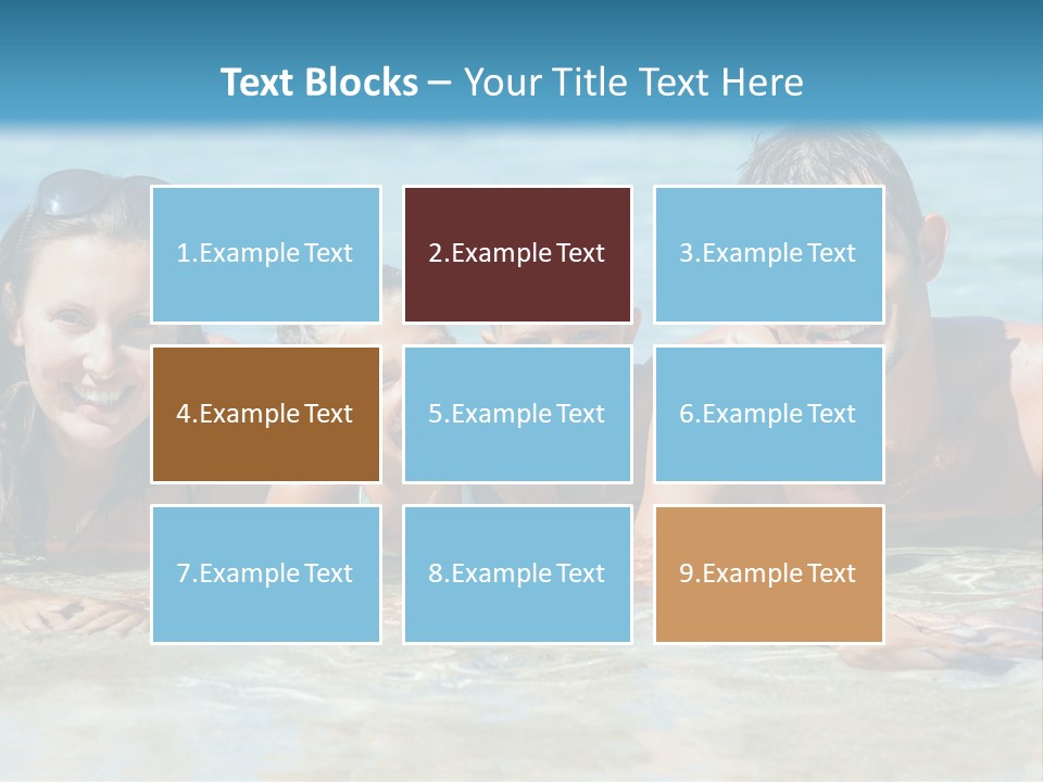 Dad Sky Child PowerPoint Template