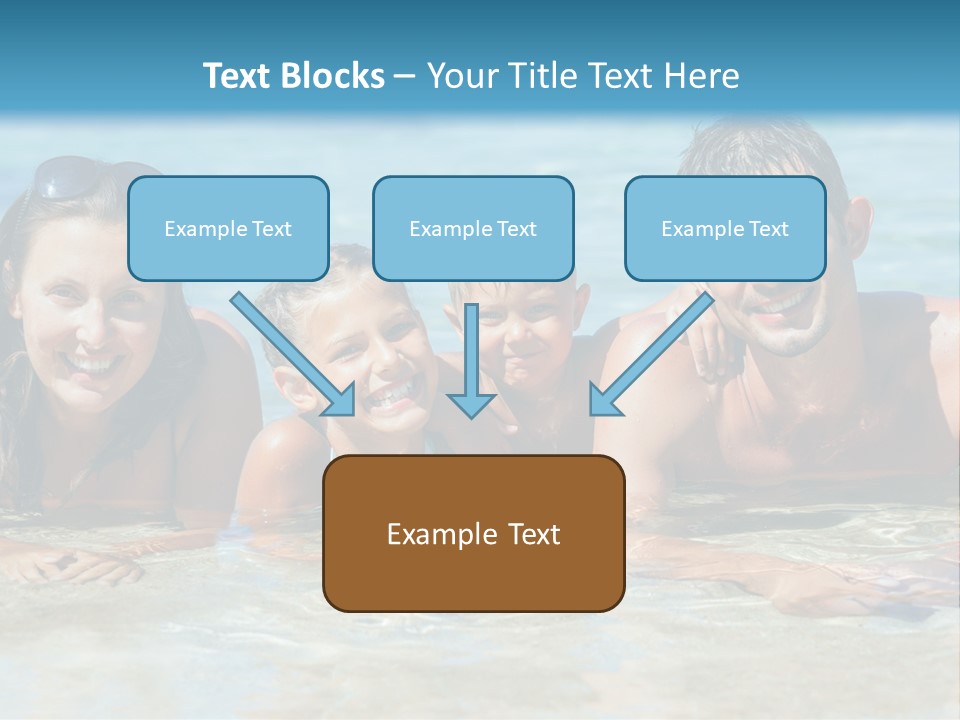 Dad Sky Child PowerPoint Template