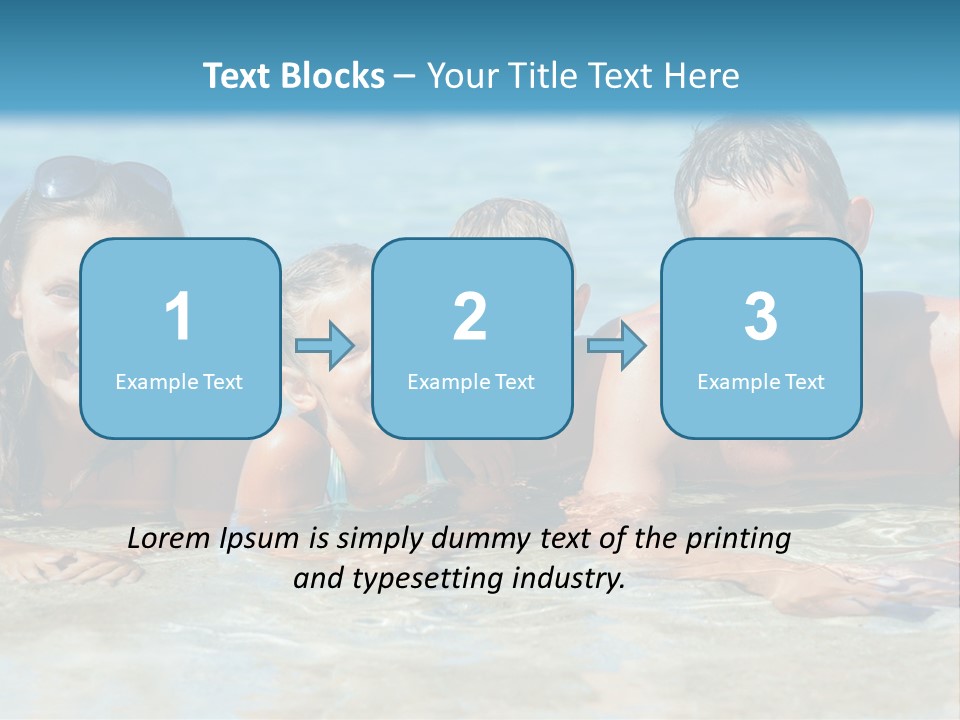 Dad Sky Child PowerPoint Template