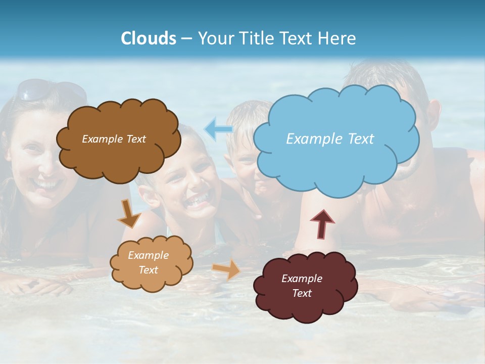 Dad Sky Child PowerPoint Template