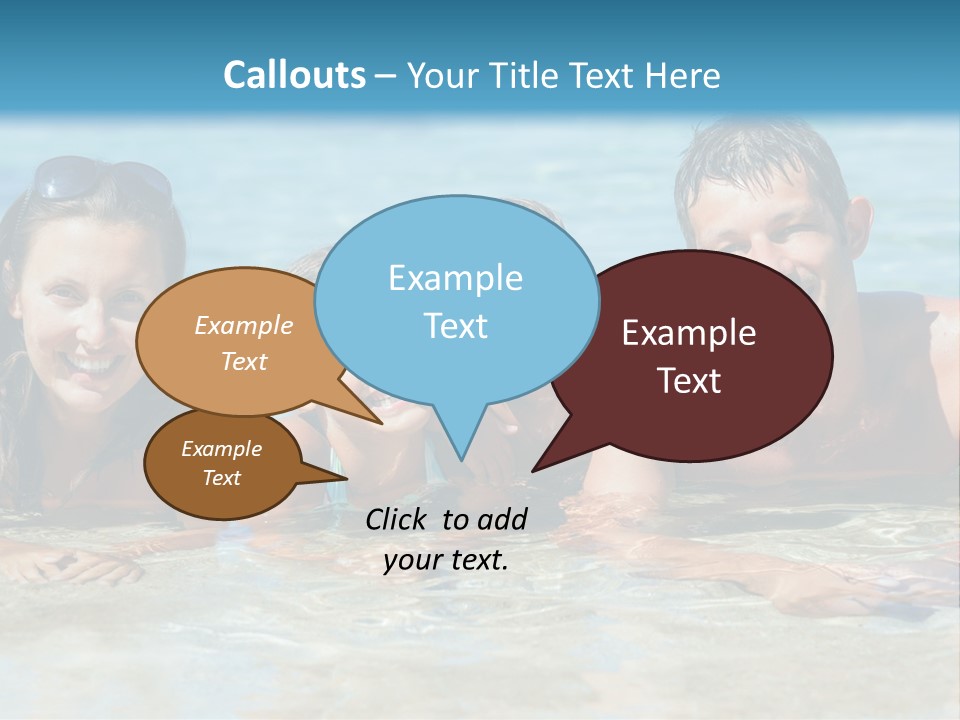 Dad Sky Child PowerPoint Template