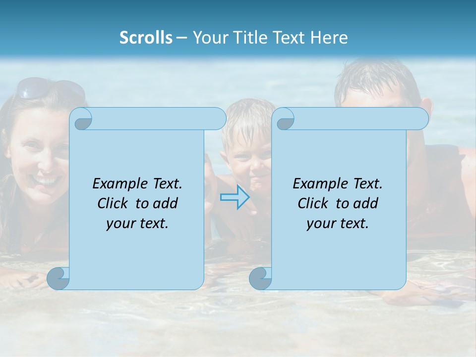 Dad Sky Child PowerPoint Template