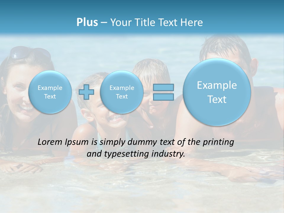 Dad Sky Child PowerPoint Template