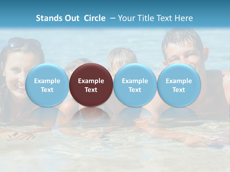 Dad Sky Child PowerPoint Template